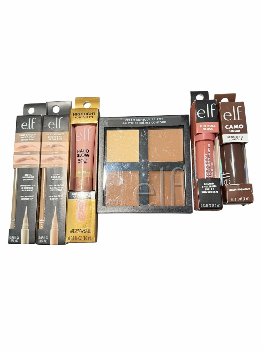 e.l.f. Cosmetics Bundle Halo Glow Brow Pens Contour + Gloss
